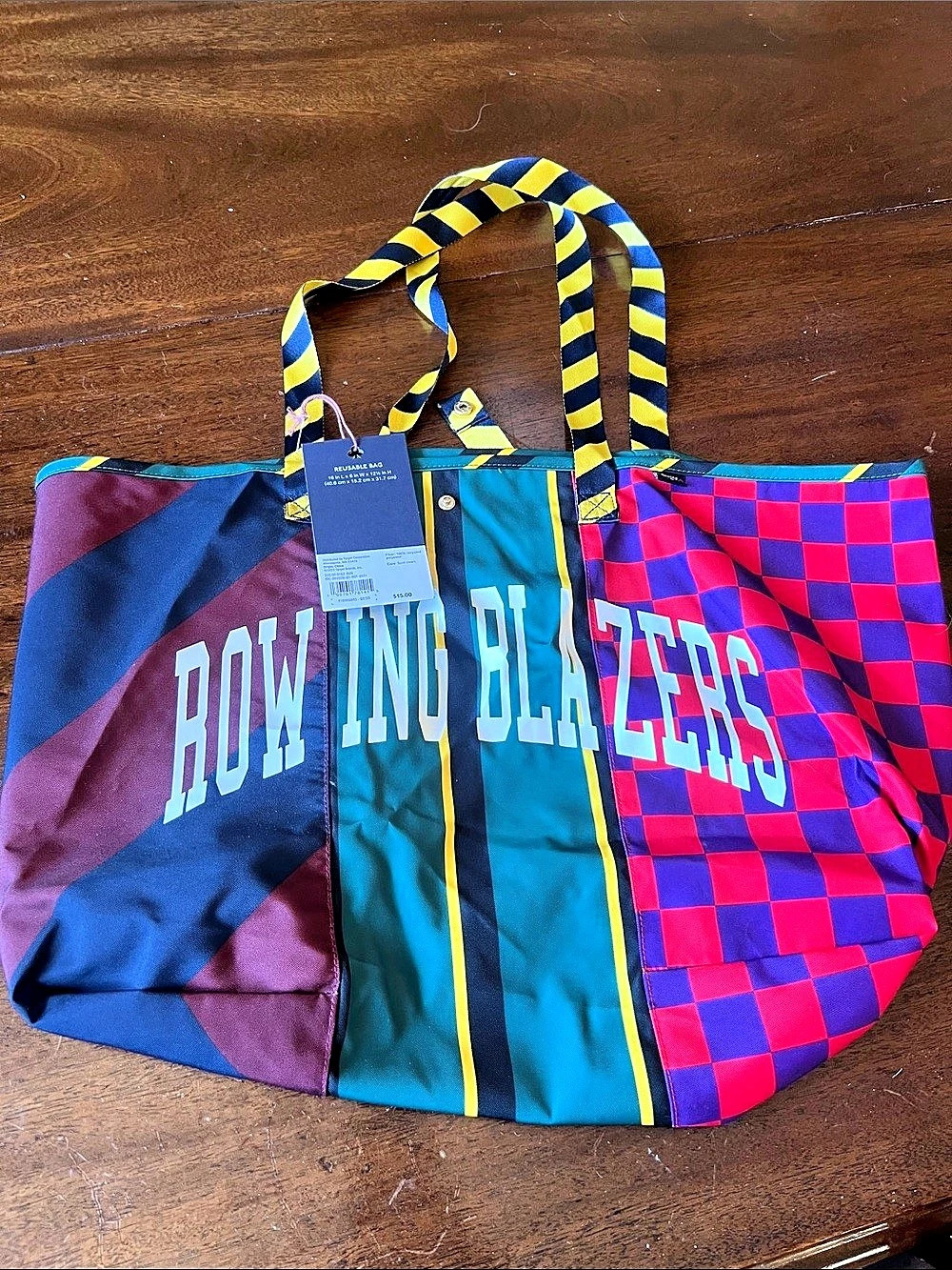 Rowing Blazers x Target Rugby Stripe Reusable Tote Bag Reusable Color Block Tote